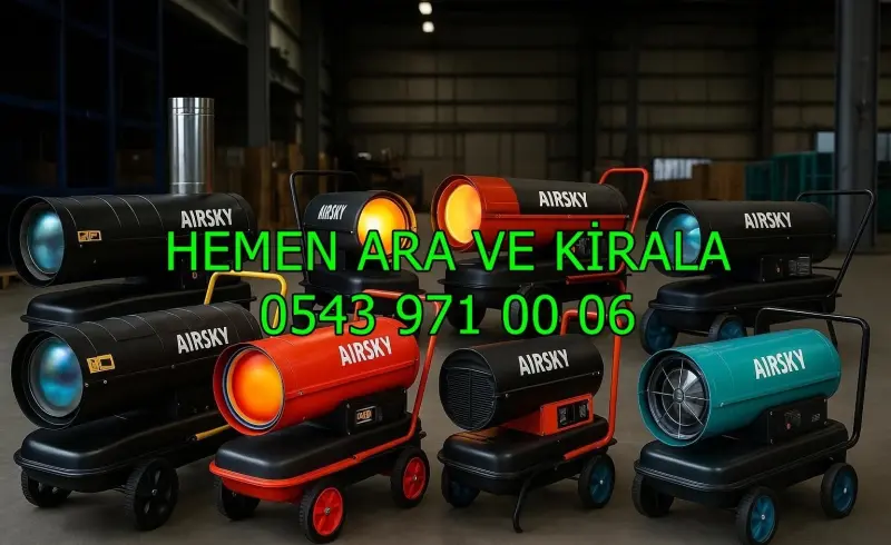 Kahramanmaraş Onikişubat Isıtıcı Kiralama Mazotlu ve Elektrikli Isımak