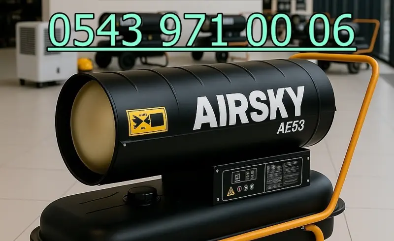 Mazotlu Isıtıcı İle İnşaat Şantiye İçi Duvarları Islaklık Kurutma MAZOTLU ELEKTRİKLİ ISIMAK ISITICI KİRALAMA